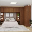 Ver imagem 1 de Guarda-Roupa Planejado 8 Peças 10 Portas Arani CabeCasa MadeiraOriginals Marrom/Cinamomo