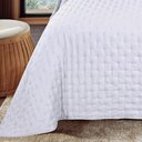 Ver imagem 5 de Jogo de Colcha Cobre Leito Toque Macio Dupla Face com Porta Travesseiro - Jolitex - Branca - Casal