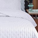 Ver imagem 3 de Jogo de Colcha Cobre Leito Toque Macio Dupla Face com Porta Travesseiro - Jolitex - Branca - Casal
