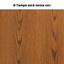 Ver imagem 2 de Rack Sole Universum 220 Cm Laca Branca Brilhante com Carvalho Mel