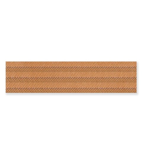 Porcelanato Acet Borda Reta Zigue Chevron Noce 28,8x119cm