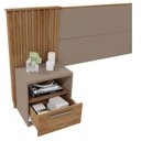 Ver imagem 4 de Cabeceira Caemmun Lucius P/Cama de Casal C/Mesa De Cabeceira