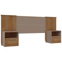 Ver imagem 3 de Cabeceira Caemmun Lucius P/Cama de Casal C/Mesa De Cabeceira