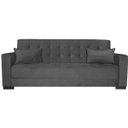 Ver imagem 5 de Sofá Cama 3 Lugares Jobim Linho - Doce Sonho Móveis SOFÁ CAMA SOFÁ 3 LUGARES Cinza Escuro