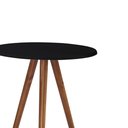 Ver imagem 2 de Mesa de Apoio Média Tripé Pé Palito Hannover - Preto/imbuia Glazer