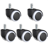 Kit com 5 Rodinhas para Cadeiras de Escritório Revestidas em Pu - 1
