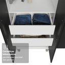Ver mais imagens de Guarda-Roupa Casal com Pés 8 Portas Batentes com Espelho Saturno Madesa