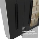Ver imagem 7 de Guarda-Roupa Casal com Pés 8 Portas Batentes com Espelho Saturno Madesa