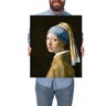 Quadro Decorativo Johannes Vermeer A Garota com Brinco de Pérola:Médio 53x44cm/Chassi com Borda Infi - 1