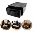 Ver imagem 1 de Caixa Gaveteiro Rattan Organizador Modular Empilhavel Multiuso com Gaveta para Sapateira Closet e Gu