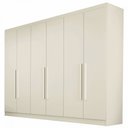 Ver imagem 3 de Guarda-Roupa Casal Oslo 6 Portas 4 Gavetas 100% Mdf Off White - Madermaques