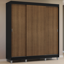 Ver imagem 1 de Guarda-Roupa Casal com Pés 3 Portas de Correr Reno Madesa