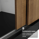Ver imagem 6 de Guarda-Roupa Casal com Pés 3 Portas de Correr Reno Madesa