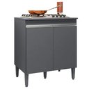 Ver imagem 1 de Balcão Gabinete Martin Cooktop 2 Portas para Cozinha Cinza