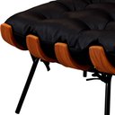 Ver imagem 2 de Puff Decorativo Laura 65cm Couro Preto - Sallar Home