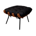Ver imagem 1 de Puff Decorativo Laura 65cm Couro Preto - Sallar Home