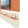 Home para Tv com Led Soberano 2.6 Off White com Terracota - Gelius Móveis - 4