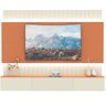 Home para Tv com Led Soberano 2.6 Off White com Terracota - Gelius Móveis - 1