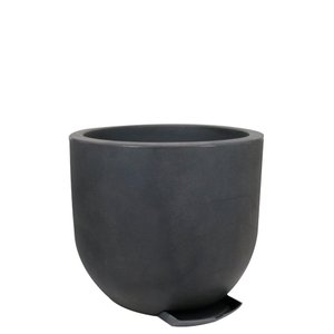 Vaso Decô Baixo 50 X 45 Cm Vasart 18 - Antique Preto