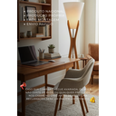 Ver imagem 4 de Luminária Abajur de Chão Monaco Desmontável Cru