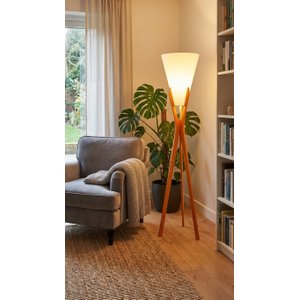 Luminária Abajur de Chão Monaco Desmontável Cru