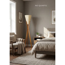 Ver imagem 6 de Luminária Abajur de Chão Monaco Desmontável Cru