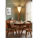 Ver imagem 2 de Luminária Abajur de Chão Monaco Desmontável Cru