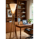 Ver imagem 3 de Luminária Abajur de Chão Monaco Desmontável Cru