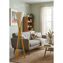 Ver imagem 7 de Luminária Abajur de Chão Monaco Desmontável Cru