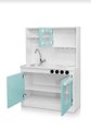 Ver imagem 4 de Cozinha Infantil Brinquedo Educativo Completa com Armário Fogão Pia e Geladeira:menta