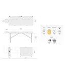 Ver imagem 2 de Maca Portátil Com Altura Regulável SIRIUS Branco - Legno