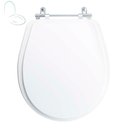 Ver imagem 1 de Tampa Vaso Sanitário Madeira Laqueada Aries Branco para Bacia Eternit