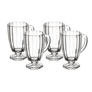 Conjunto 4 Taças para Cappuccino de Vidro Classic 160ml