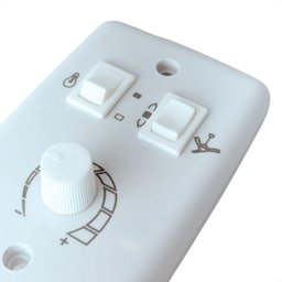 Chave Rotativa Sobrepor para Ventilador de Teto 4x2 com Interruptor Bivolt - 4 Chave Rotativa Sobrepor para Ventilador de Teto 4x2 com Interruptor Bivolt - 4