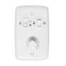 Chave Rotativa Sobrepor para Ventilador de Teto 4x2 com Interruptor Bivolt - 5