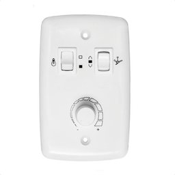 Chave Rotativa Sobrepor para Ventilador de Teto 4x2 com Interruptor Bivolt - 5 Chave Rotativa Sobrepor para Ventilador de Teto 4x2 com Interruptor Bivolt - 5