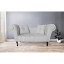 Ver imagem 2 de Sofá Recamier Recepção Decorativo 02 Lugares Londres Suede Branco - Incasa Decor