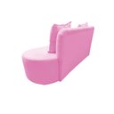 Ver imagem 7 de Sofá 3 Lugares Orgânico Curvo Madrid 180cm Suede Rosa Bebê