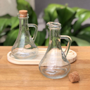 Ver imagem 3 de Kit Galheteiro Azeite Vinagre Bandeja 250ml Vidro C/rolha-8