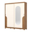 Ver imagem 1 de Guarda Roupa Talles 02 Portas Correr C/espelho 3 Gavetas Deslizantes - Henn