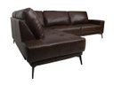 Ver imagem 3 de Sofá de Couro Rubi 2 Lugares com Chaise Esquerda Soft Tabaco - Mempra Design