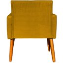 Ver imagem 6 de Kit 4 Poltronas Nina Suede Cores Pé Palito 30cm Castanho