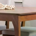 Ver imagem 4 de Conjunto de Jantar Mesa 6 Cadeiras Ella - Natural C/ Mescla Cinza