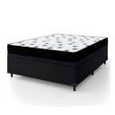 Ver imagem 2 de Cama Box Baú Casal 138 Tecido Sintético Preto com Colchão Extra Firme Espuma Semi Ortopédica D28 Pre