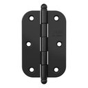 Ver imagem 1 de Kit 3 Dobradiça Stam 1,7mm Canto Red. Pino Bola S/ Anel Preto Fosco