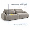 Ver imagem 6 de Sofá Cama Modular Orgânico Retrátil 4 Lugares 270cm com Base em Madeira Maciça Oxford