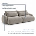 Ver imagem 5 de Sofá Cama Modular Orgânico Retrátil 4 Lugares 270cm com Base em Madeira Maciça Oxford