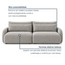 Ver imagem 7 de Sofá Cama Modular Orgânico Retrátil 4 Lugares 270cm com Base em Madeira Maciça Oxford