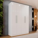 Ver imagem 2 de Guarda-roupa Solteiro 4 Portas 3 Gavetas Espanha - Mais Móveis Neve