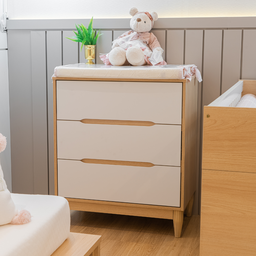 Quarto de Bebê Completo Berço Americano Cômoda e Guarda Roupa Infantil 2 Portas Quater Linha Tomi - 8